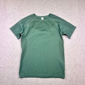 Women's Seamless Athletic Short Sleeve Green Top Size S NWOT